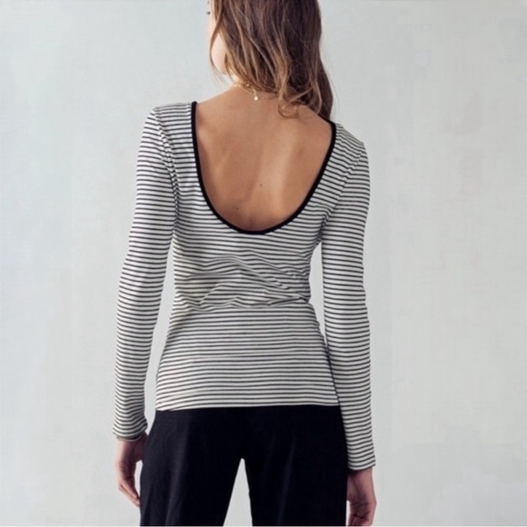 NWT Back Scoop neck long sleeve shirt - Picture 9 of 9